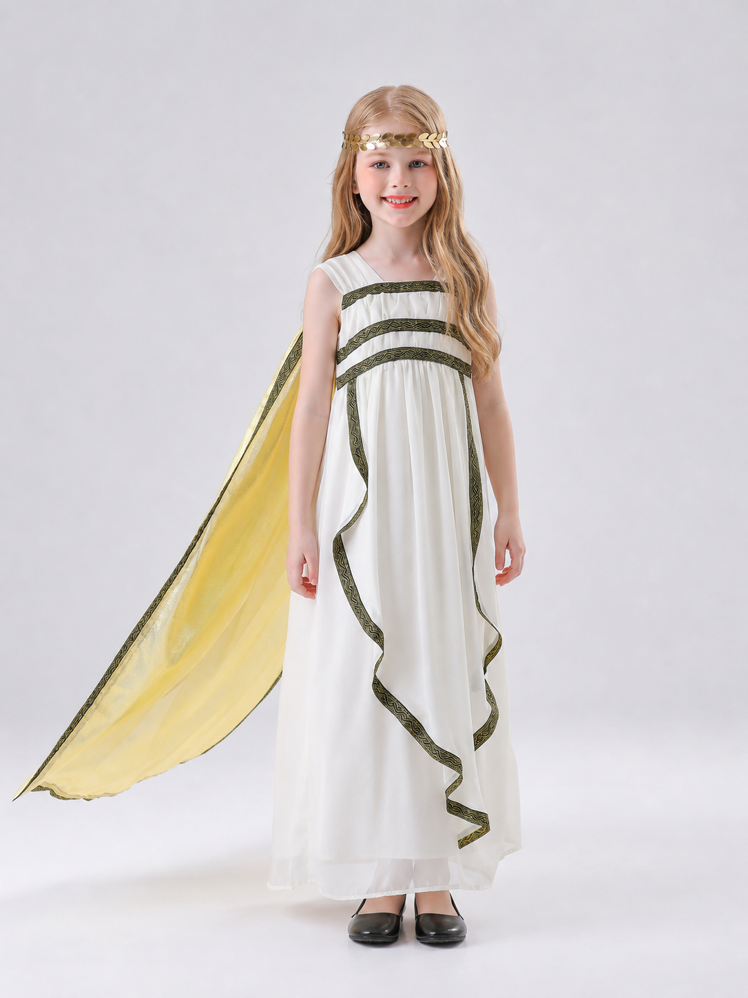 Children’s Greek-style costume with cape and headband