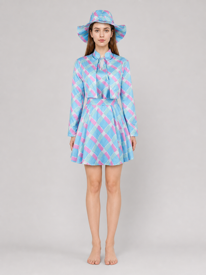 Barbie Cosplay Costume: Dress, Hat, and Belt