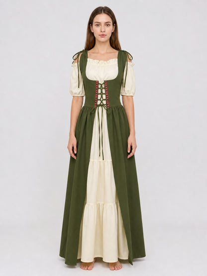 Medieval Renaissance-Style Dress Set