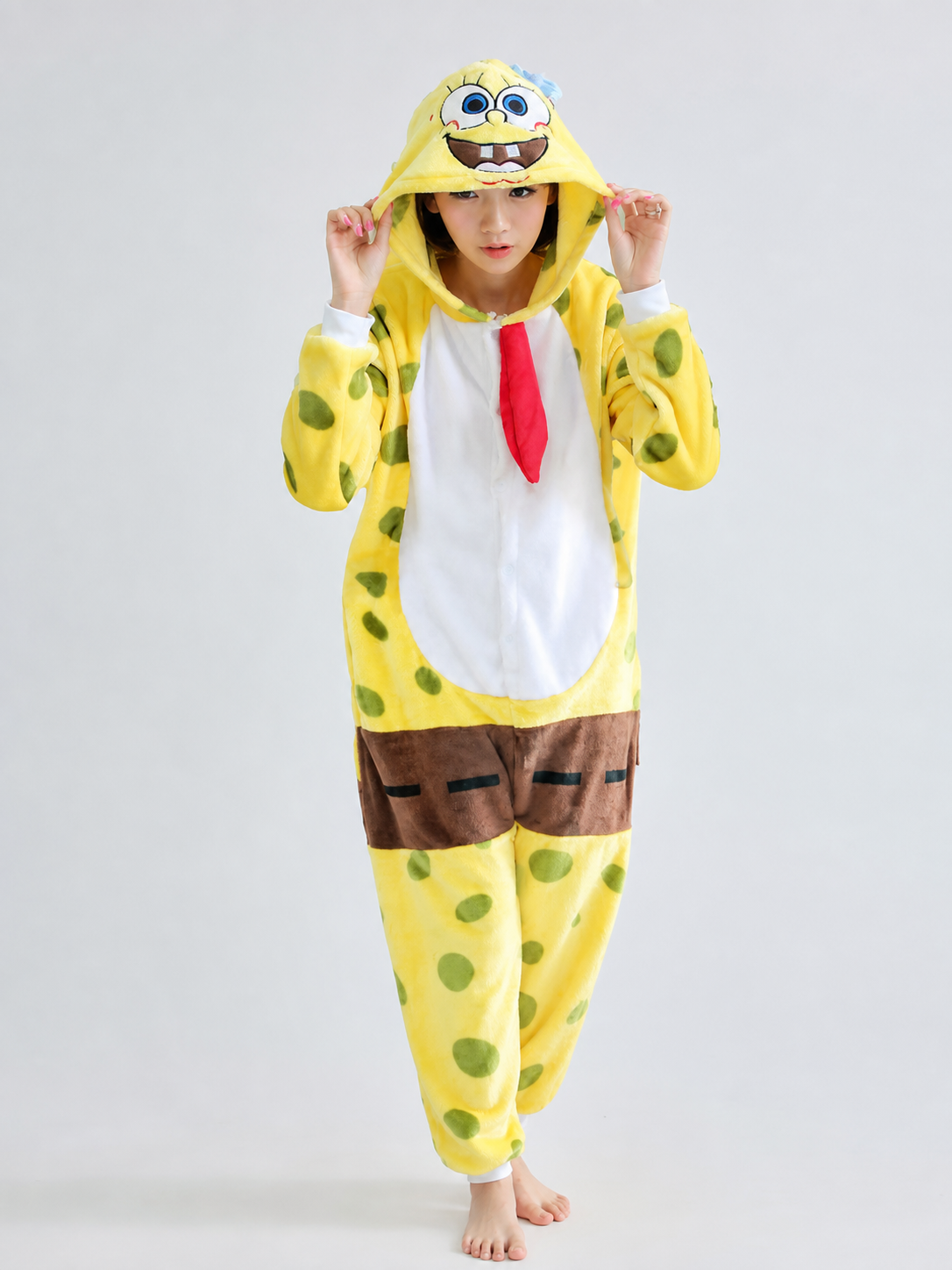 Hooded Printed Pajama Jumpsuit