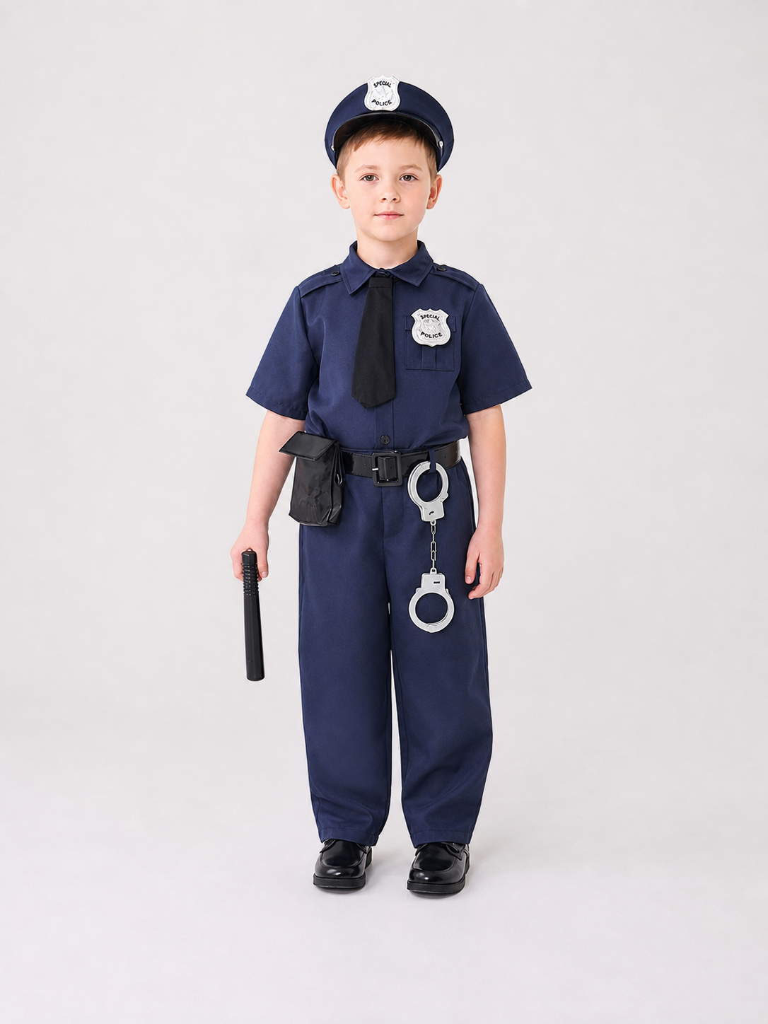 Police Costume for Role Play, 9 Pieces