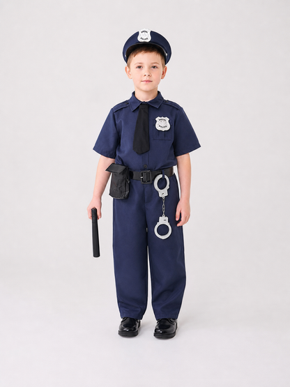 Police Costume for Role Play, 9 Pieces
