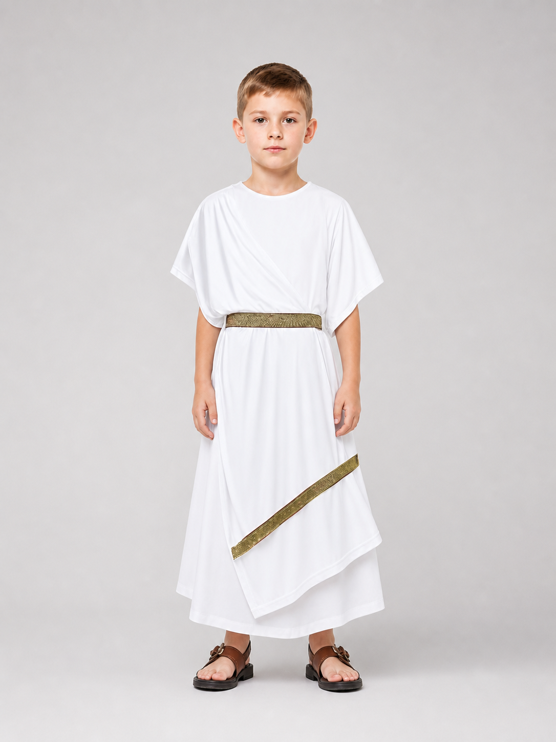 Greek-style costume: white tunic with belt
