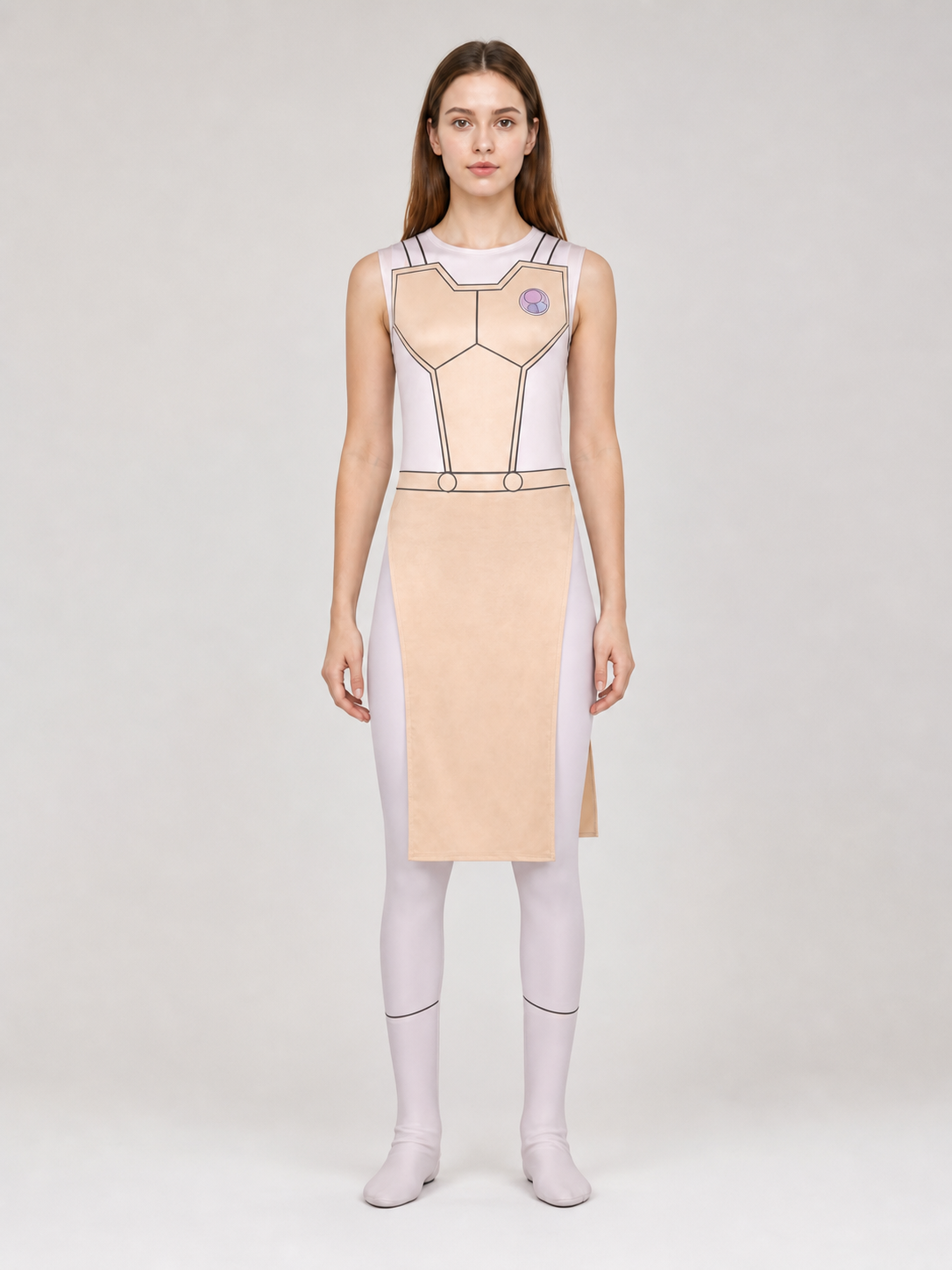 Cosplay Costume: Sleeveless Geometric Dress