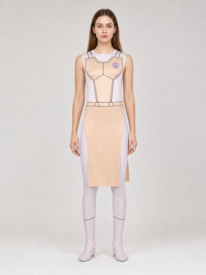 Cosplay Costume: Sleeveless Geometric Dress