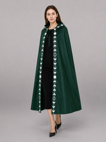Green Carnival Hooded Cloak for Cosplay
