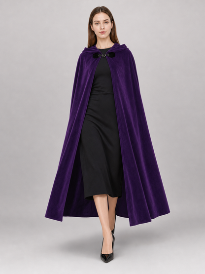 Purple Costume Cloak with Hood