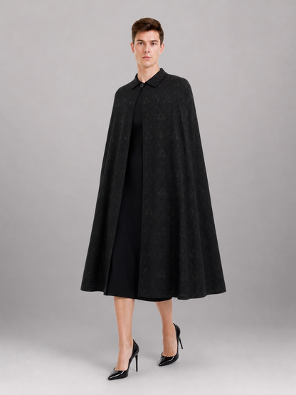 Black Full-Length Pants with Belt Loops