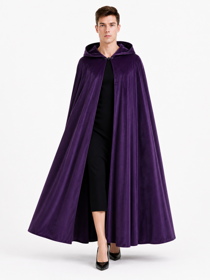 Purple Carnival Cloak with Hood
