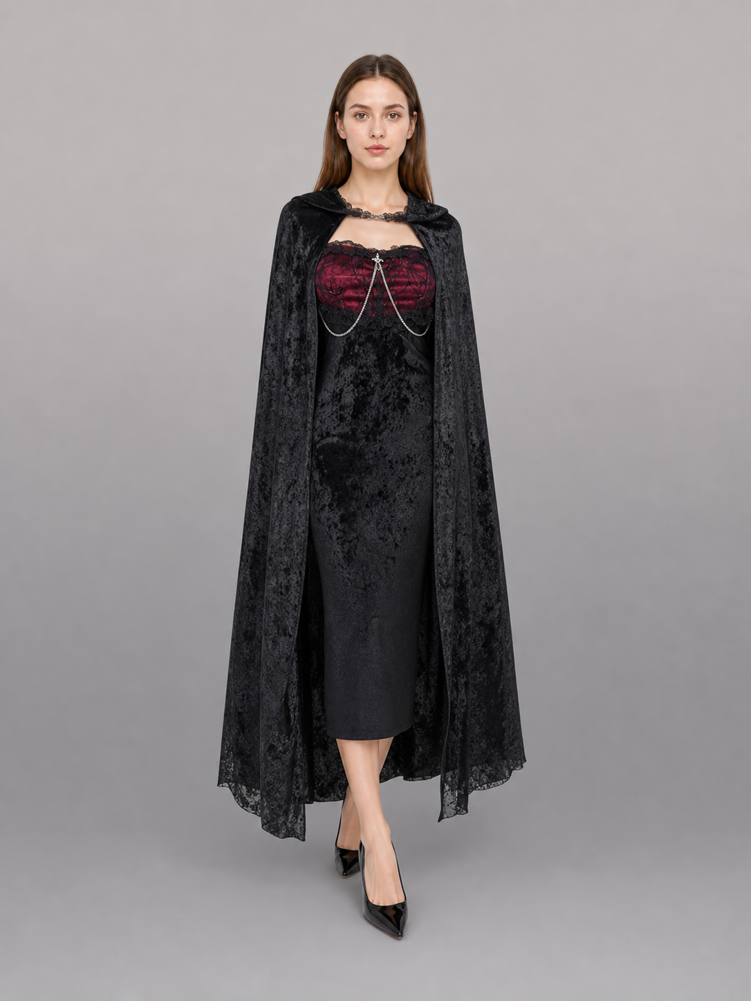 Black Gothic Vampire Costume Dress