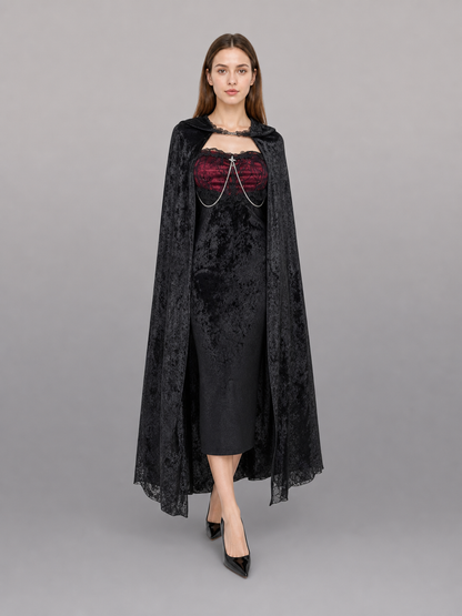 Black Gothic Vampire Costume Dress