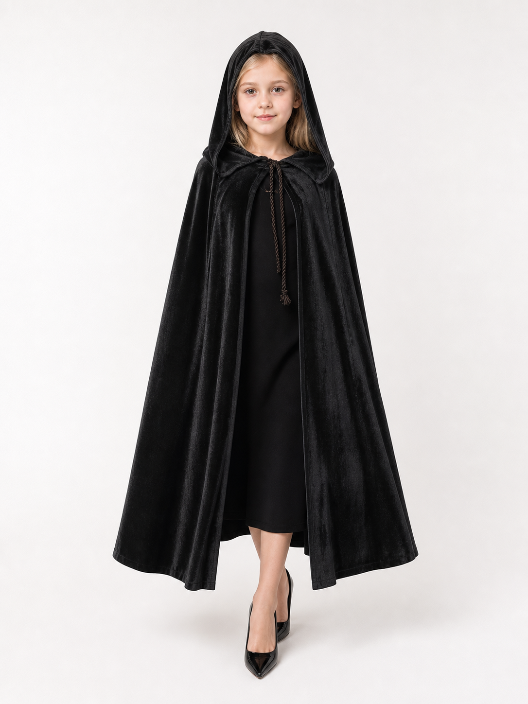 Black Hooded Costume Cape, Cosplay