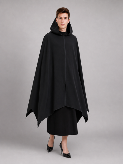 Hooded Ghost Cloak and Mask for Cosplay