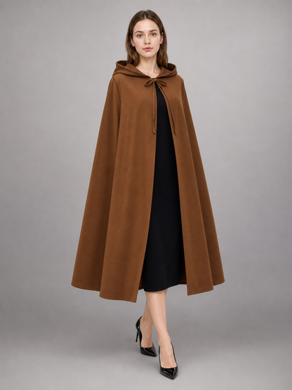 Brown Carnival Cloak with Hood