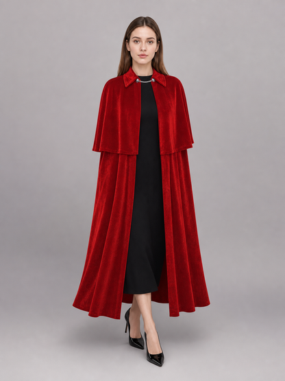 Red Vampire Costume Cape for Halloween