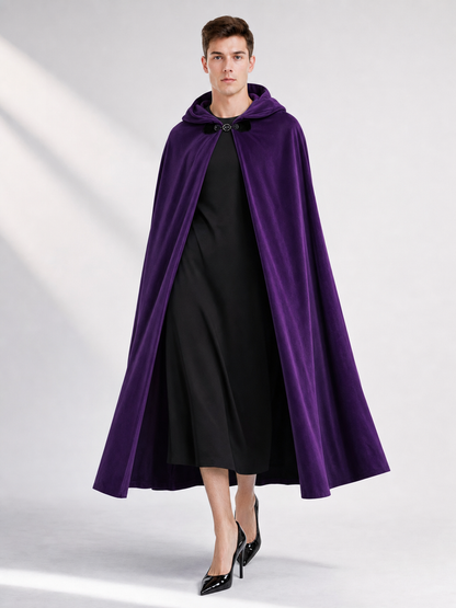 Purple Costume Cloak with Hood