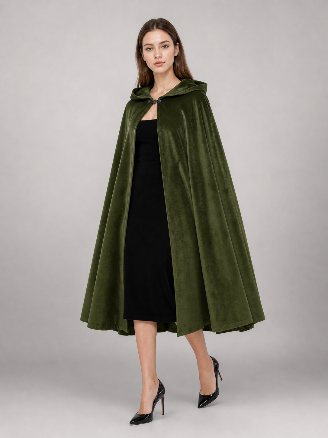 Green Hooded Carnival Cloak, Theatrical