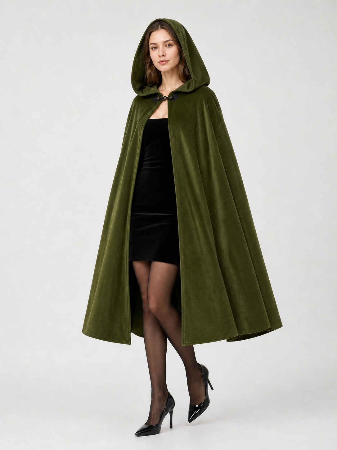 Green Hooded Carnival Cloak, Theatrical
