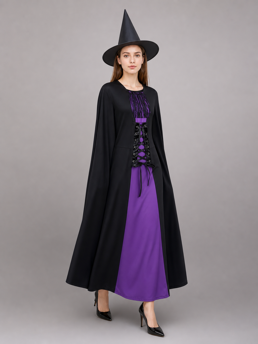 Halloween Witch Costume: Dress and Hat