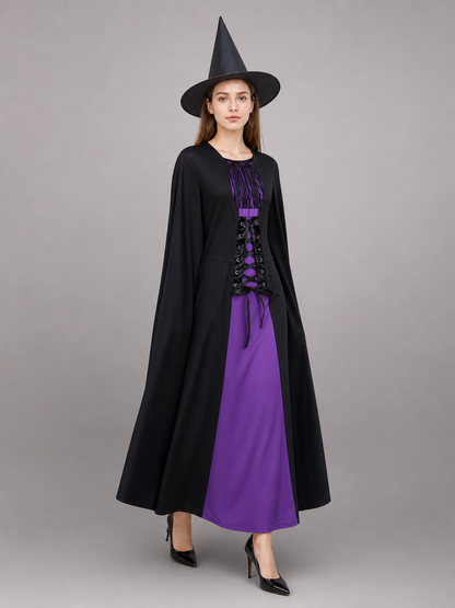 Halloween Witch Costume: Dress and Hat