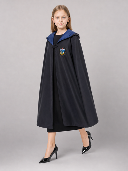 Black Hooded Carnival Cloak for Cosplay