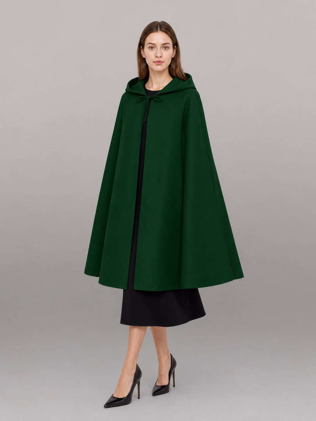 Green Carnival Cloak with Hood