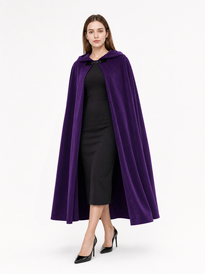 Purple Costume Cloak with Hood