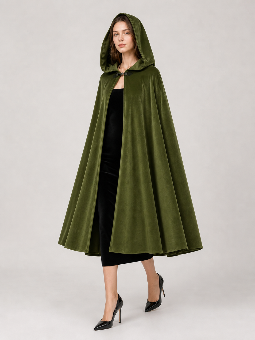 Green Hooded Carnival Cloak, Theatrical