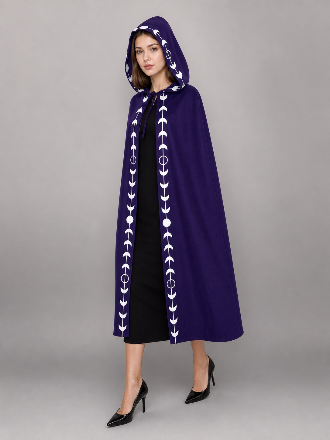 Purple Carnival Cloak with Hood