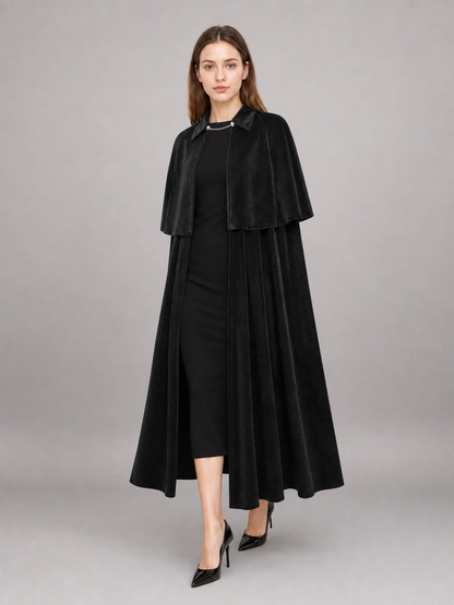 Black Gothic-Style Carnival Cloak