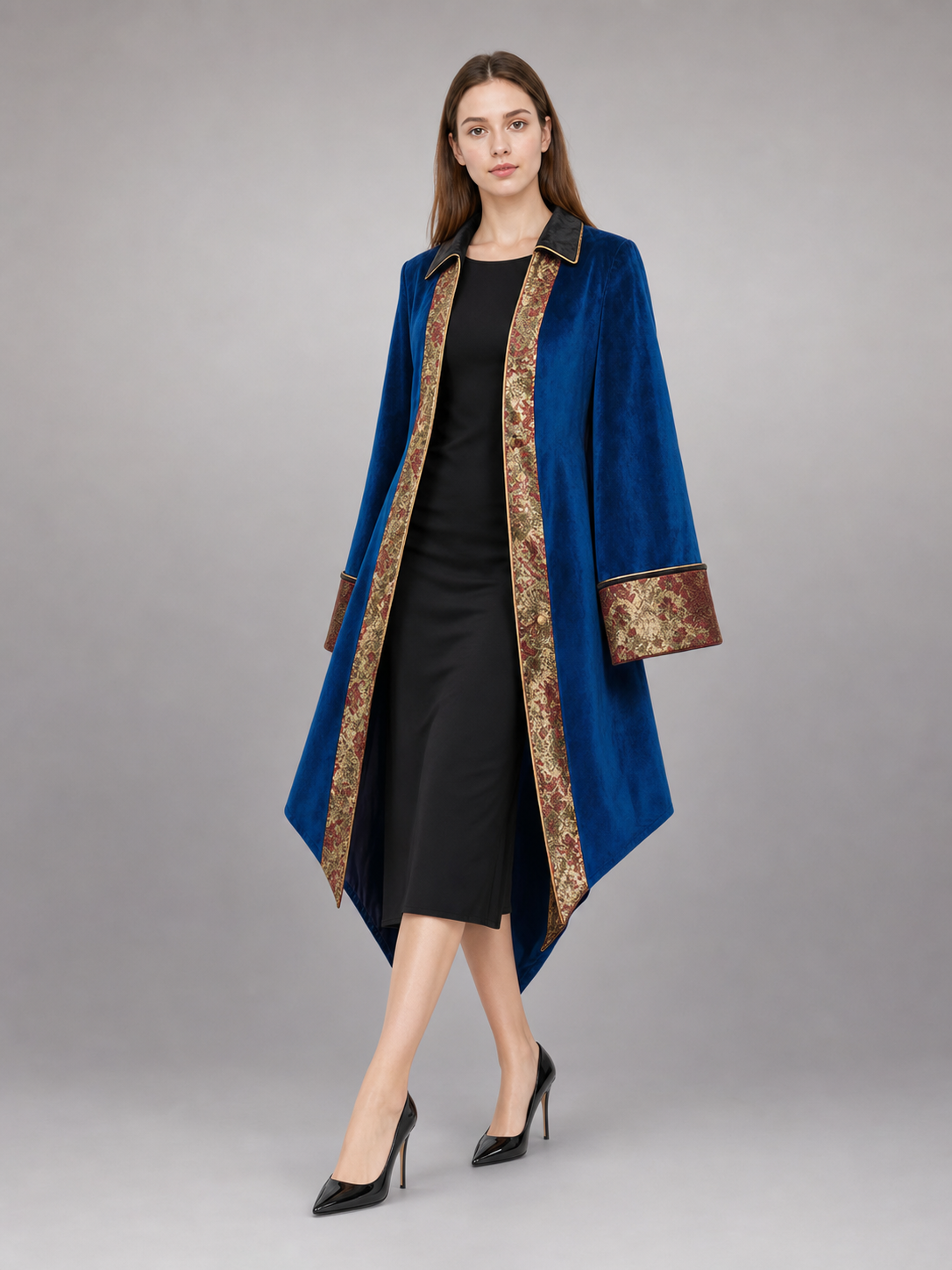 Vintage-Style Blue Carnival Tailcoat