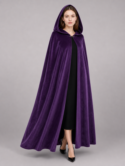 Purple Carnival Cloak with Hood