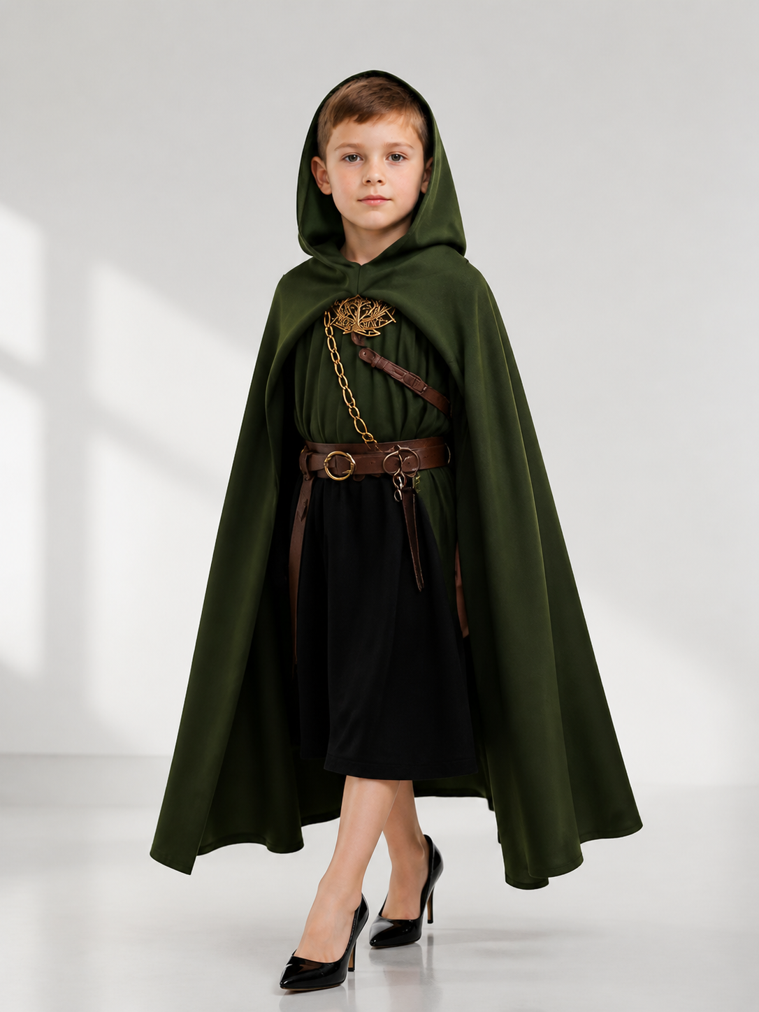 Green Hooded Costume Cloak, XL occasion guide