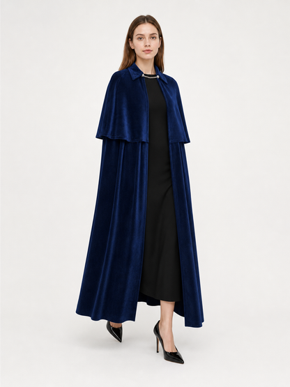 Dark Navy Vampire Costume Cloak