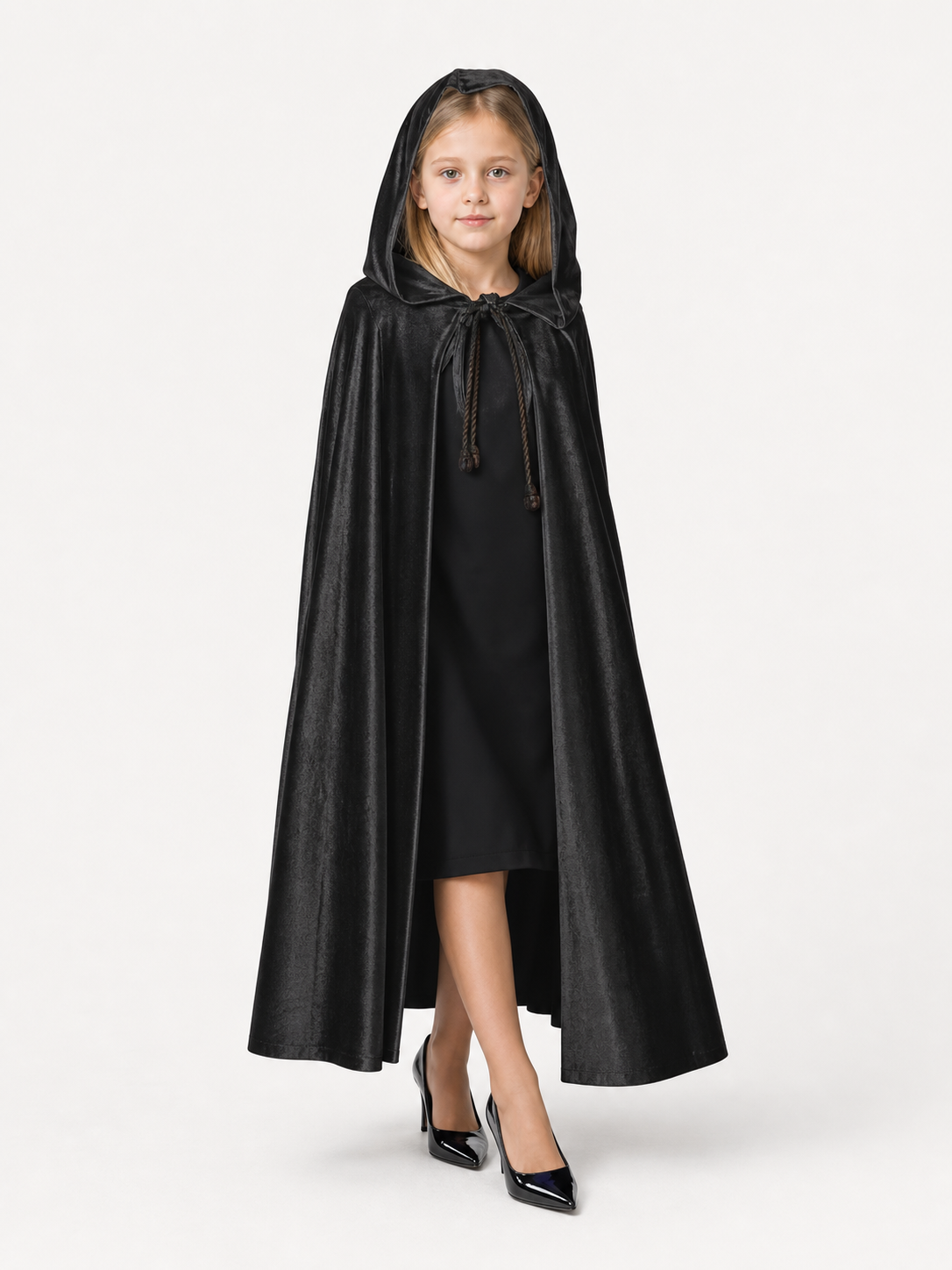 Black Hooded Costume Cape, Cosplay