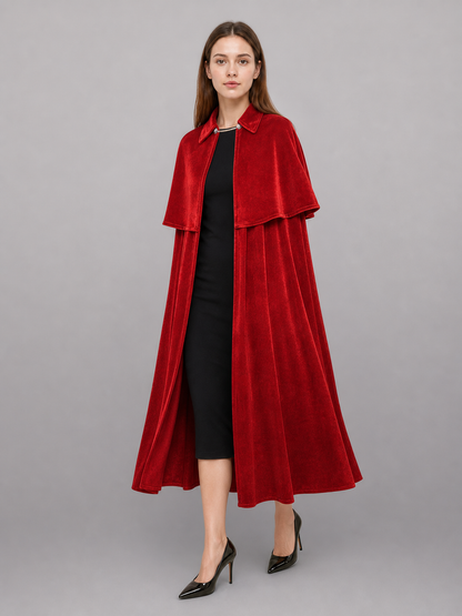 Red vampire costume cape for cosplay