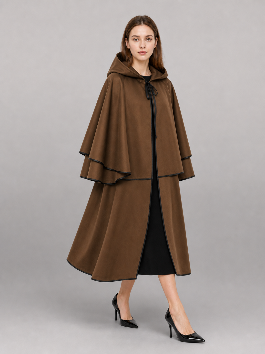 Brown Costume Cloak with Hood