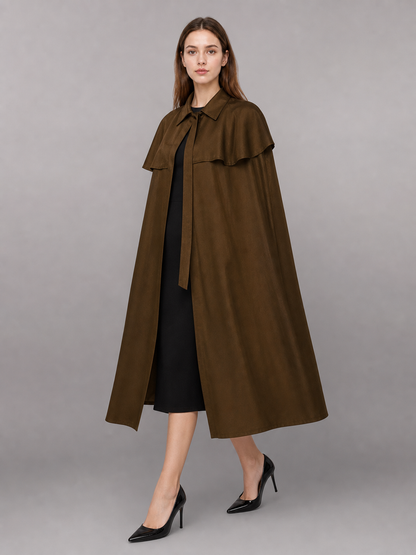 Brown Hooded Carnival Cloak