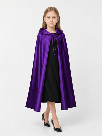 Purple Hooded Carnival Cape