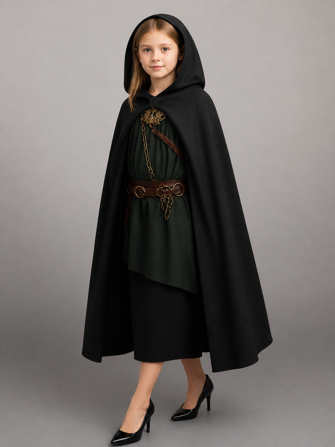 Medieval Black Hooded Costume Cloak occasion guide 3