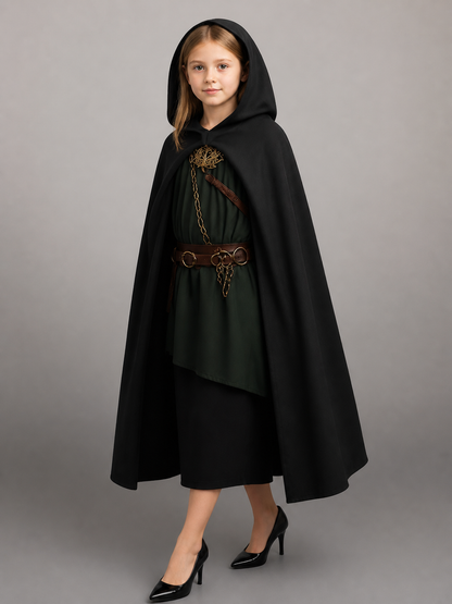 Medieval Black Hooded Costume Cloak occasion guide 3