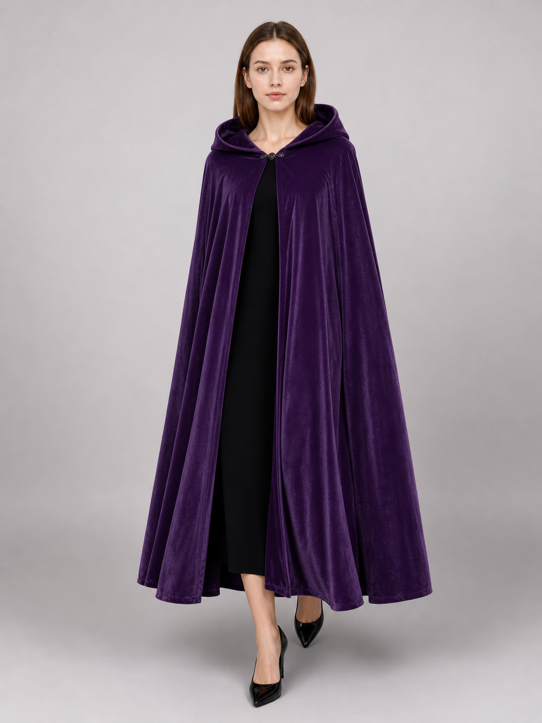 Purple Carnival Cloak with Hood