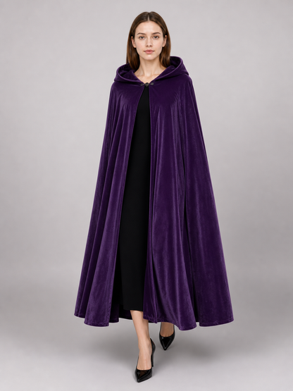 Purple Carnival Cloak with Hood