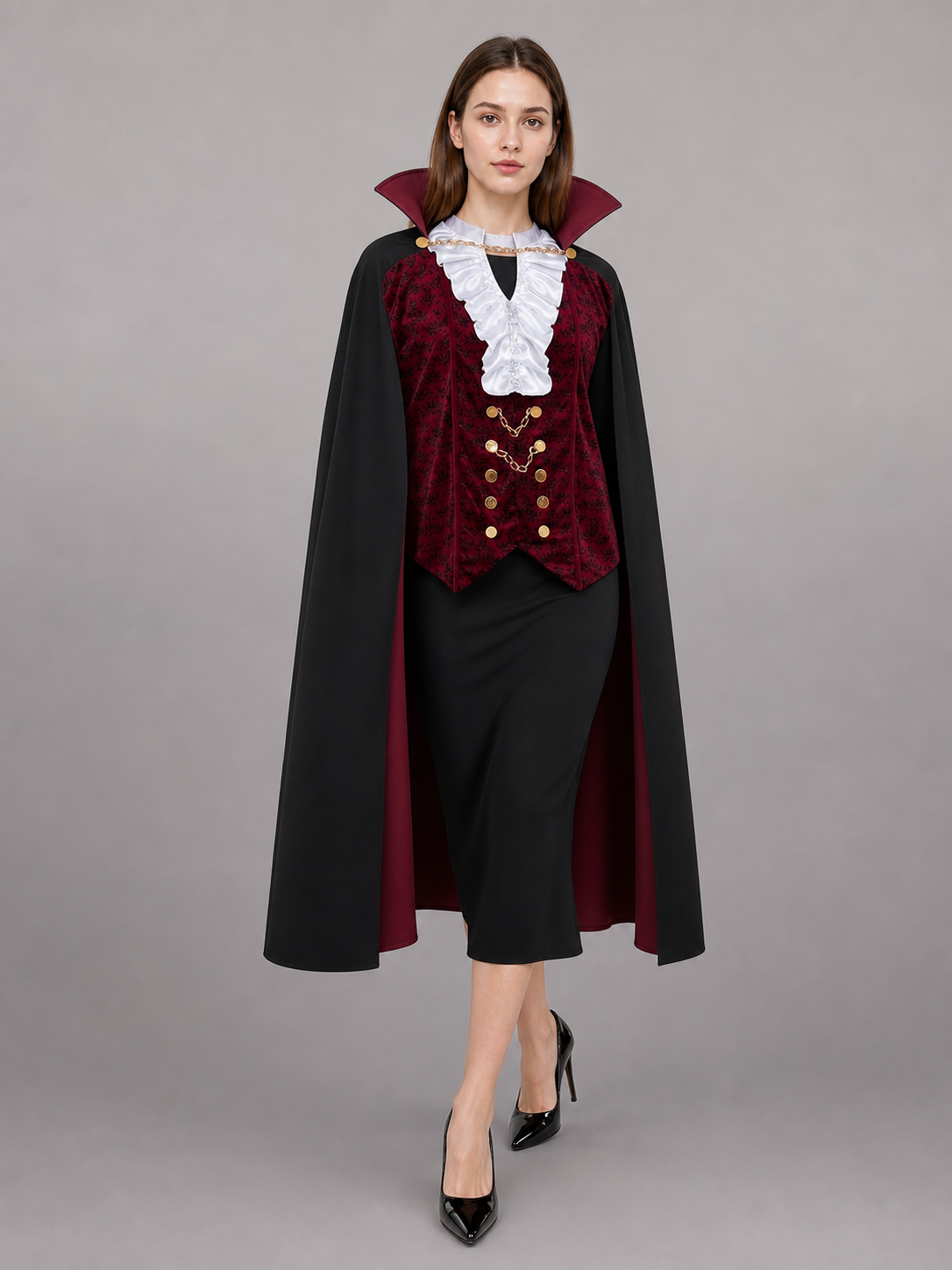 Count Costume: Victorian-Style Coat and Vest with Jabot