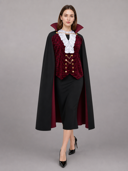 Count Costume: Victorian-Style Coat and Vest with Jabot