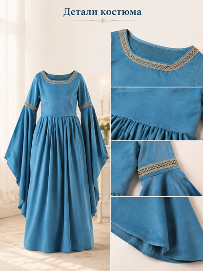 Children's Long-Sleeve Elf Princess Dress detail view