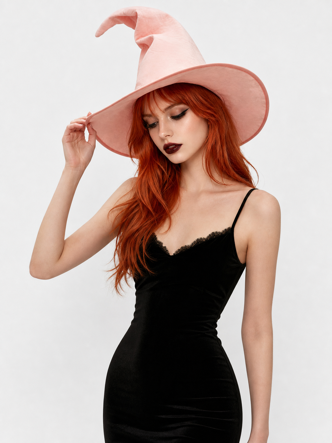 Light Pink Witch Costume Hat