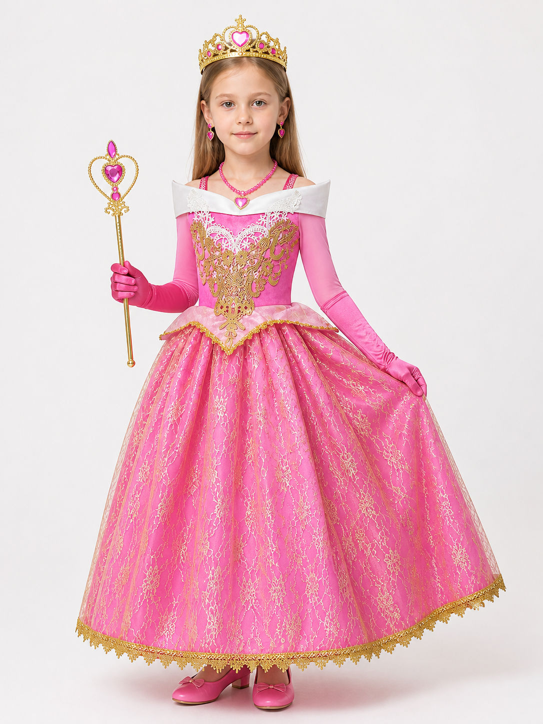 Pink Princess Costume for Halloween Costumes detail