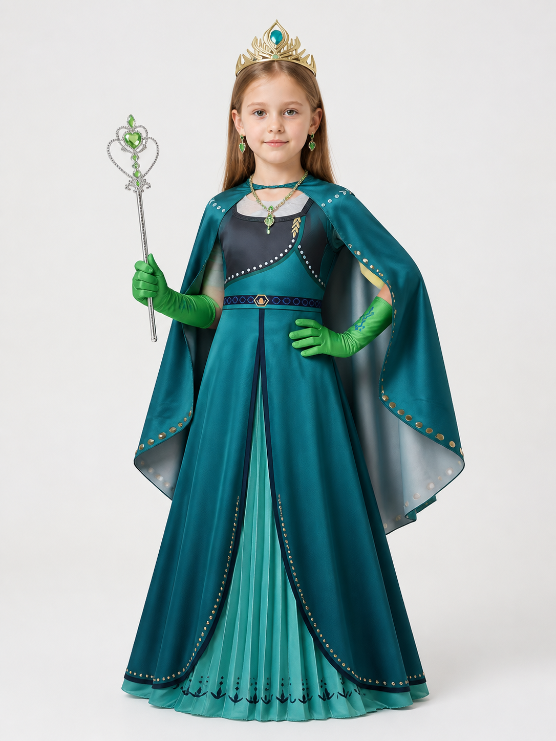 Turquoise Princess Costume for Halloween Costumes detail
