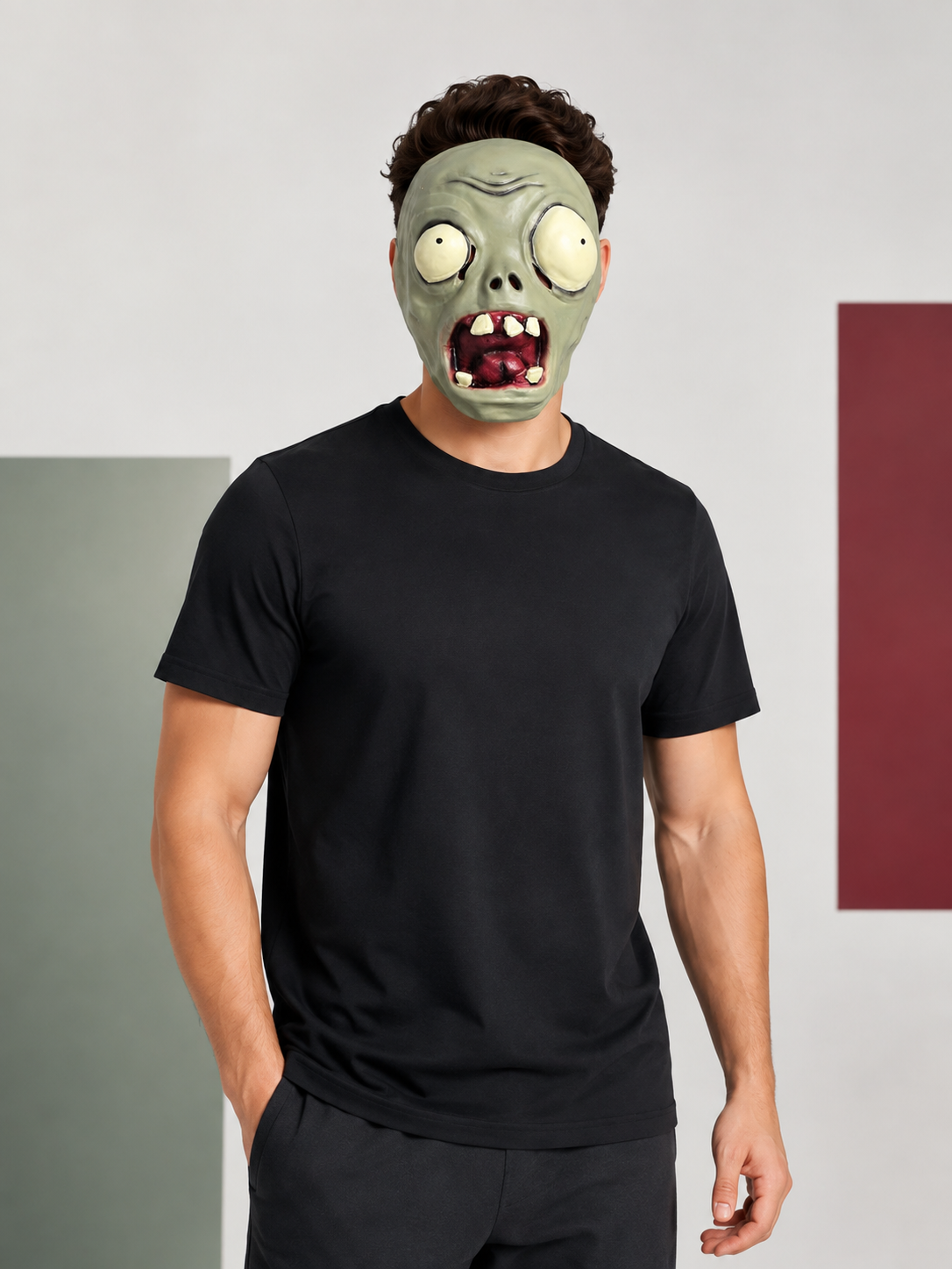 3D Latex Zombie Carnival Mask Costume Masks detail